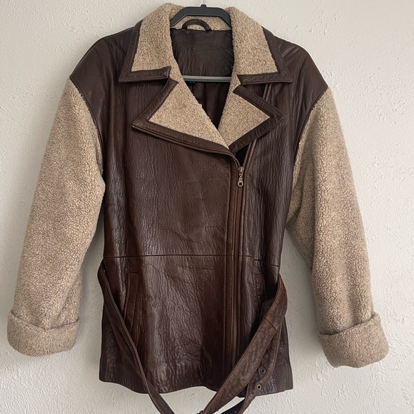 Vakko Jackets & Blazers - Vintage VAKKO Sport 100% Leather and Shearling Jacket